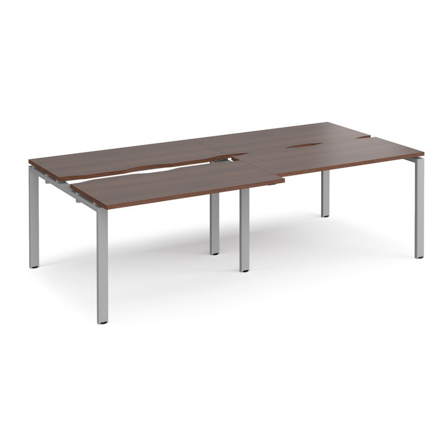 Adapt 1200mm Deep Sliding Top Double Back to Back Bench Desk